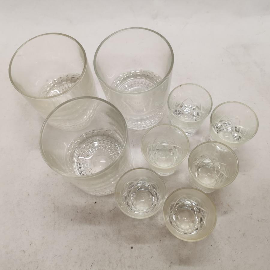 送料無料 未使用長期保管品 ロックグラス ショットグラス ガラス製 まとめセット#7451_画像2