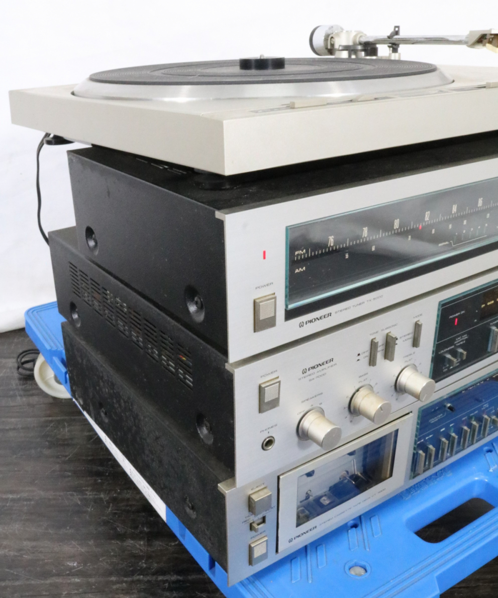 【ト滝】Pioneer パイオニア コンポセット チューナーTX-5000 アンプ SA-7000 カセットデッキ CT-7000 DE684DEW39_画像3