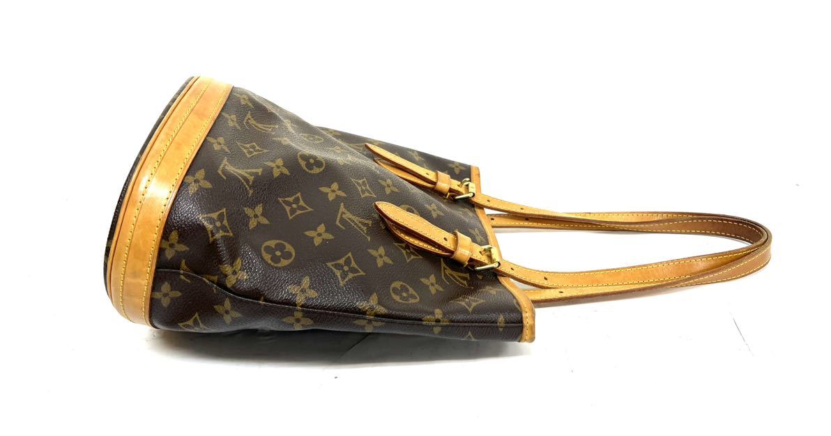 ルイヴィトン バケットPM SD00Ⅱ プチ・バケット モノグラム ショルダーバッグ LOUIS VUITTON ヴィトン 1023①_画像3