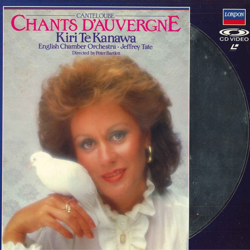 LASERDISC Kiri Te Kanawa Chants Dauvergne 0712121 LONDON /00600_画像1