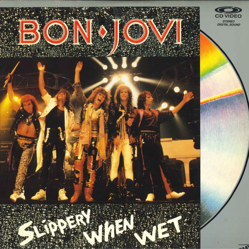 米LASERDISC Bon Jovi Slippery When Wet - The Videos CDV0802971 POLYGRAM VIDEO /00600の画像1