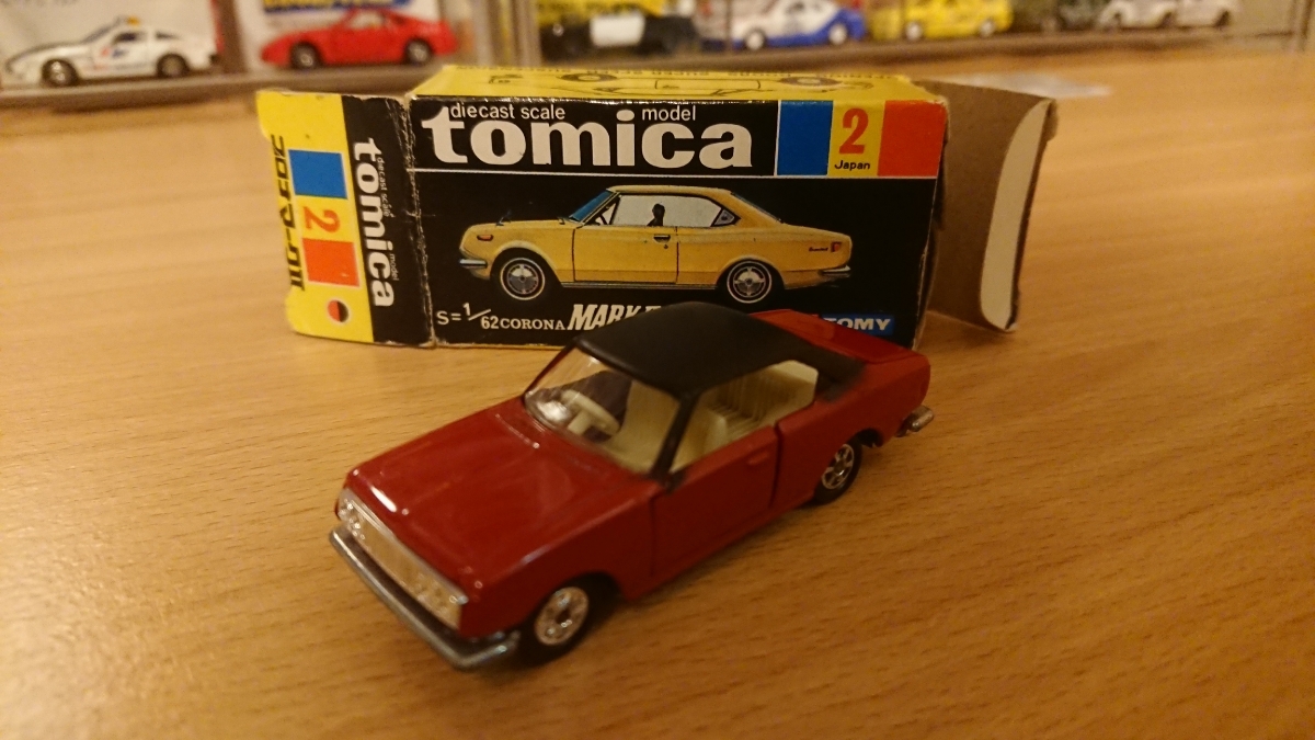 Tomica Corona Mark II 1900硬頂黑匣子日本製造 原文:トミカ コロナ マークⅡ 1900 ハードトップ 黒箱 日本製