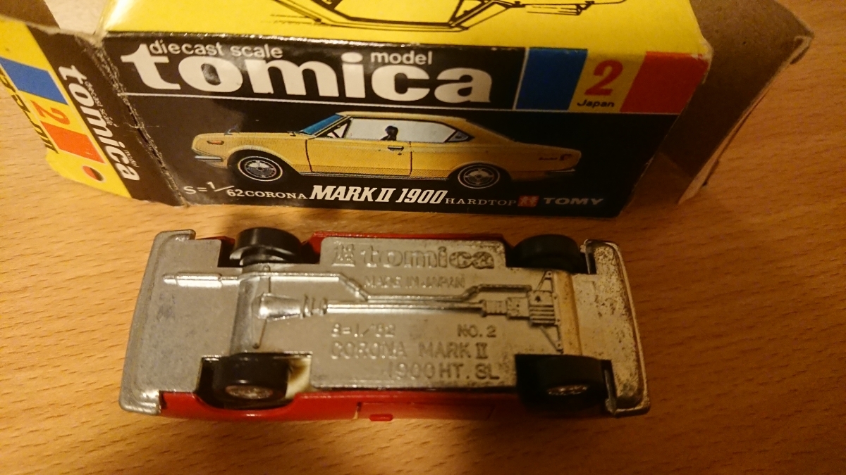 Tomica Corona Mark II 1900硬頂黑匣子日本製造    原文:トミカ コロナ マークⅡ 1900 ハードトップ 黒箱 日本製