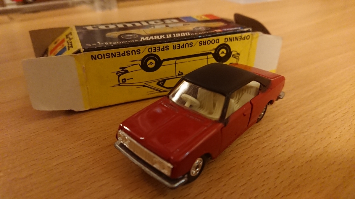 Tomica Corona Mark II 1900硬頂黑匣子日本製造    原文:トミカ コロナ マークⅡ 1900 ハードトップ 黒箱 日本製