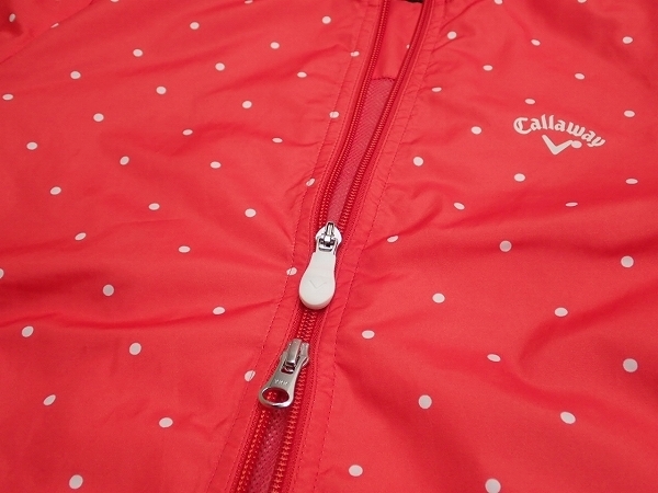 Callaway ジップジャケット・M△キャロウェイ/Classic/ゴルフ/ドット/裏メッシュ/21*4*1-14の画像8