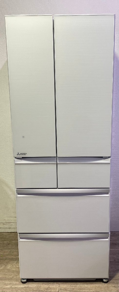 埼玉発 三菱電機 ノンフロン冷凍冷蔵庫 MR-WX52G-W1 517L/116kg