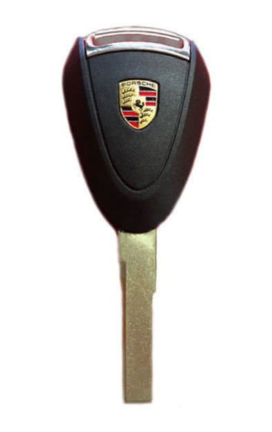 ★★新品・送料込★ポルシェ リモコン キーシェル 2ボタン用 補修キー鍵★Porsche 911 997 987★カレラ ターボ ボクスター ケイマン★_ポルシェ　エンブレム付き