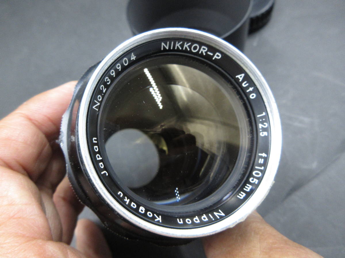 美品　NIKKOR-P 105mm f2.5 Ai改造済み　フード付きレンズ_画像4