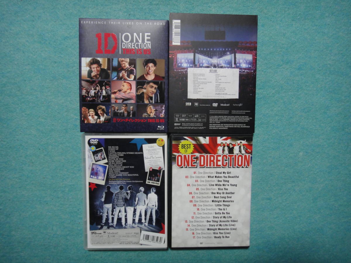 1D　ONE DIRECTION　 【THIS IS US　BD+DVD】＆【LIVE DVD・BEST DVD】　ワンダイレクション　セット_画像2