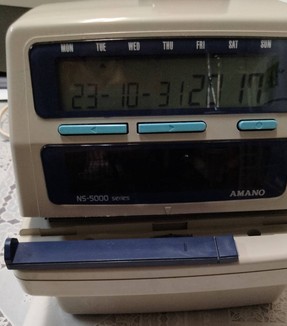 AMANO アマノ 電子タイムスタンプ NS-5000 タイムレコーダー AMANO アマノ 電子タイムスタンプ NS-5000 タイムレコーダー