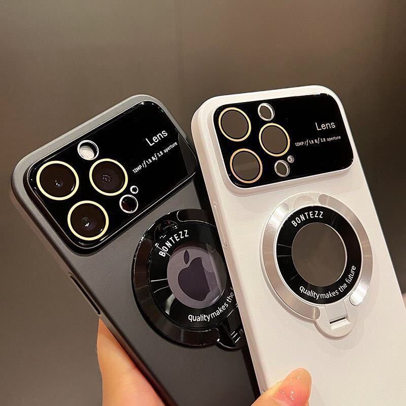 選べる6色展開 iPhone 14 pro ケース アイフォン14 プロ ケース iPhone14 pro カバー レンズ保護 スタンド付き MagSafe充電 p_画像8