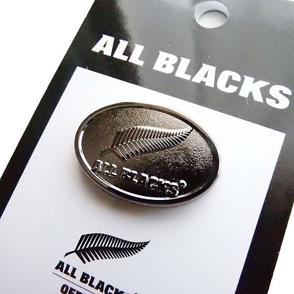 * rugby New Zealand representative official goods official pin badge all black spin bachi/ metal *