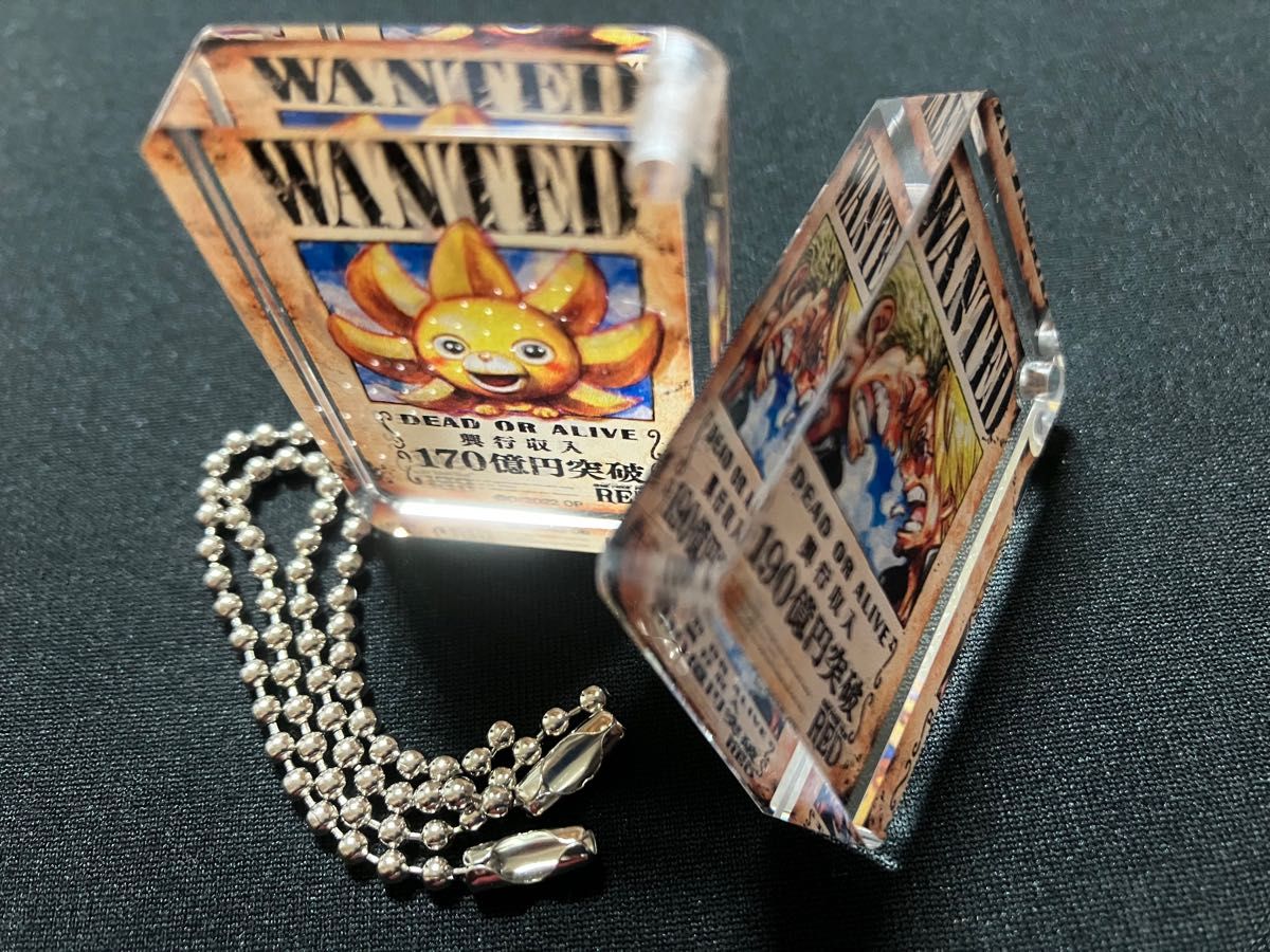 新品 ONEPIECEワンピース　FILM　RED　 アクリルタイル サニー　ゾロ  2点セット　記念手配書　フィルムレッド