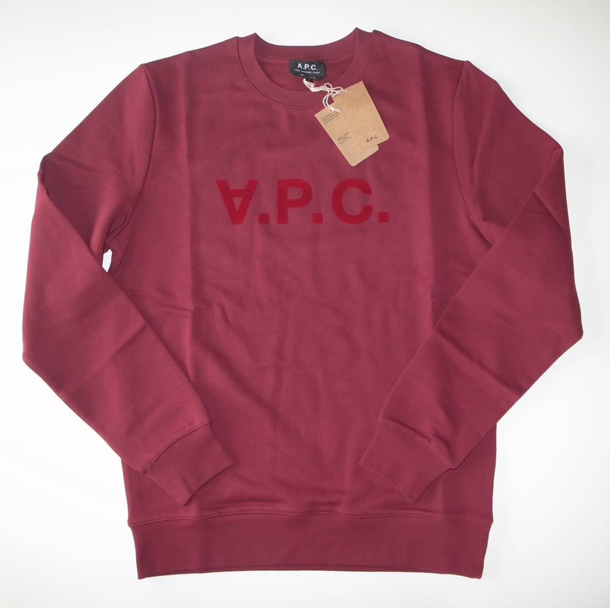 APC VPC SWEAT ロゴ スウェット bordeaux ボルドー sizeS