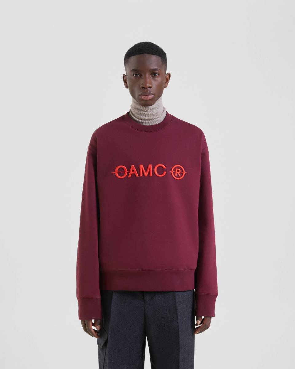 OAMC TILT CREWNECK ロゴ クルーネック スウェット M red-