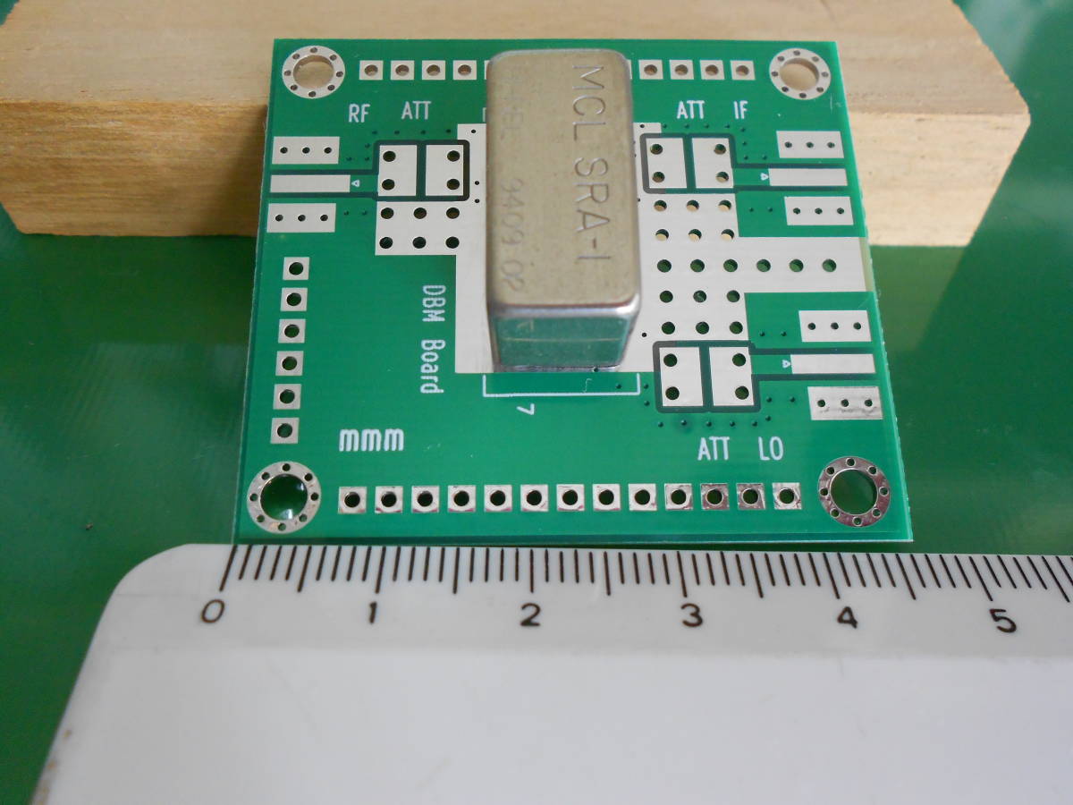 DBM 基板 ダブルバランスドミキサ ( Mini-Circuits 仕様 )ガラスエポキシ両面2層 ( 穴空きタイプ )厚さ1mm 2枚セット 自作品 ジャンク品_画像7