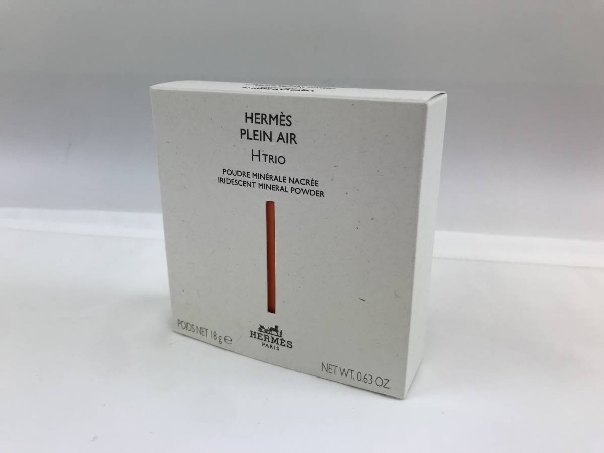 HERMES / Hermes plan air H Trio poodle mineral nakre( color :01 rose *atakama) face powder unused goods #190591-123