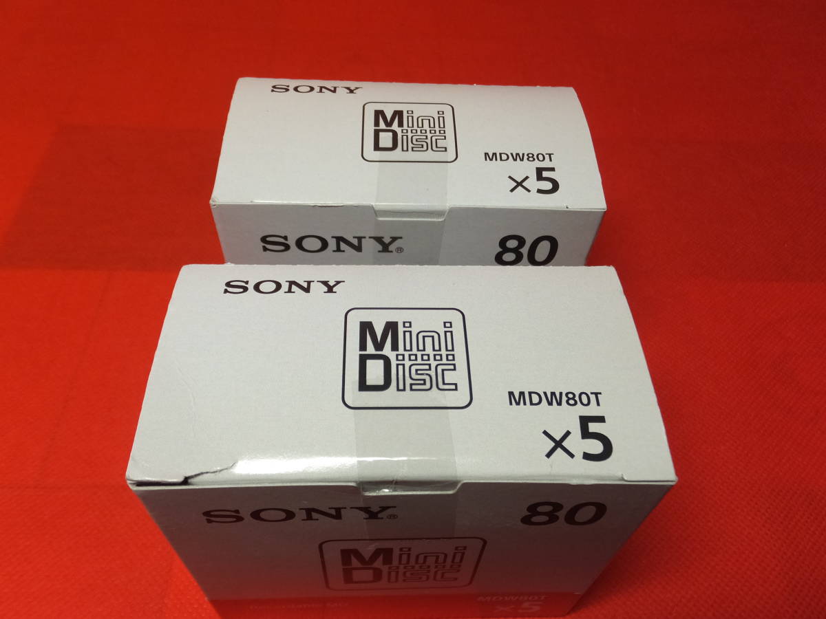 SONY　MD ミニディスク　MDW80T J　5枚入り×2箱 (計10枚)　箱未開封_画像5