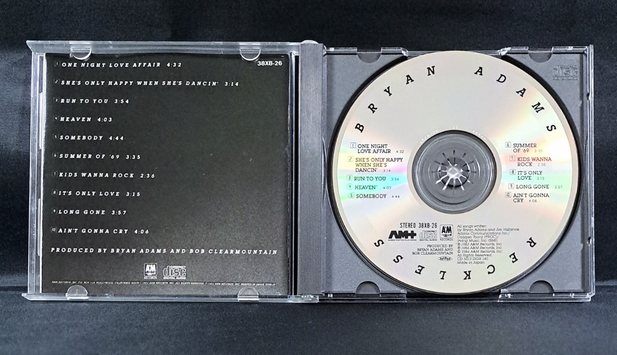 【38XB-26/L型帯付】ブライアン・アダムス/レックレス　税表記なし 3800円　初期規格盤　Bryan Adams/Reckless_画像5