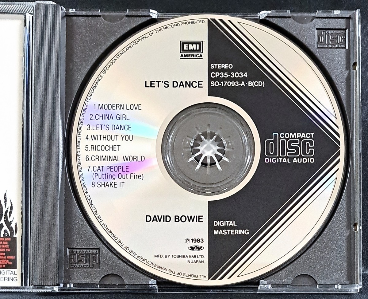 【CP35-3034】デビッド・ボウイ/レッツ・ダンス　ブラック・トライアングル盤　Daved Bowie/Let's Dance　デヴィッド・ボウイ_画像4