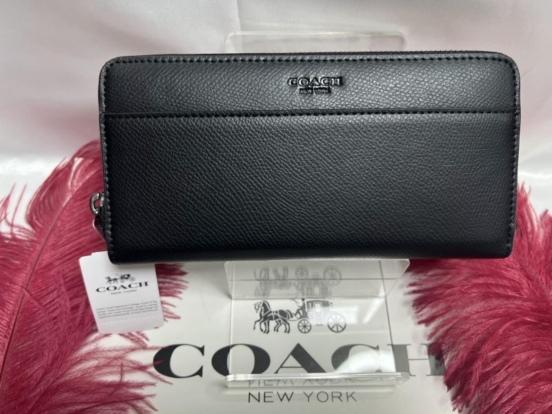 コーチ COACH 長財布 財布 アコーディオン ジップアラウンド レザー