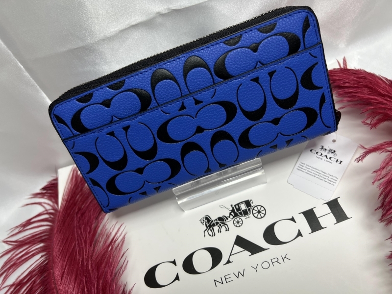 コーチ COACH 長財布 財布 シグネチャー アコーディオンウォレット ラウンドファスナー レディース メンズ プレゼント 新品CA298 A081_画像4