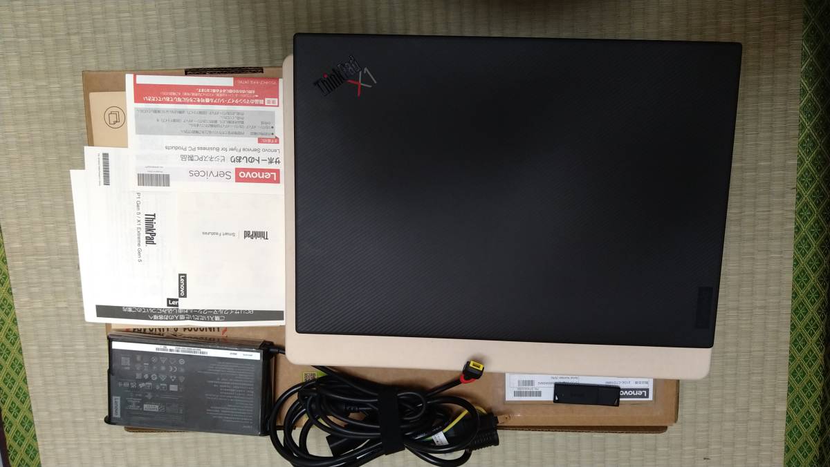 1円スタート！使用少 受取連絡必須 保証有 Lenovo Thinkpad X1 Extreme Gen5 P1兄弟機種 i7 Win11 4Kタッチ 64GB 2TBSSD RTX3060 6G 欠品無_画像1