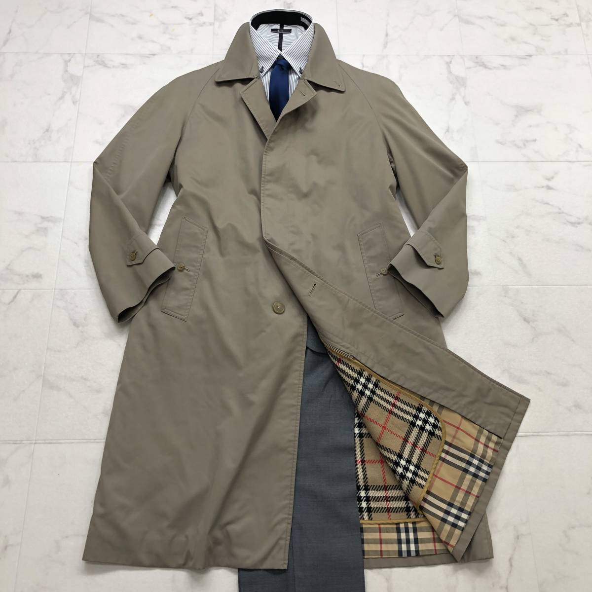 BURBERRY ステンカラーコート ライナー ベージュ Lサイズ