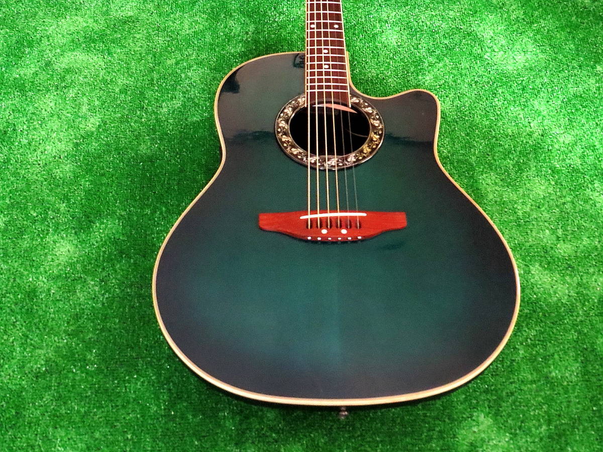 即決 Applaus Ovation 美色緑エレアコギター アプローズby 即決 Applaus Ovation 美色緑エレアコギター アプローズby