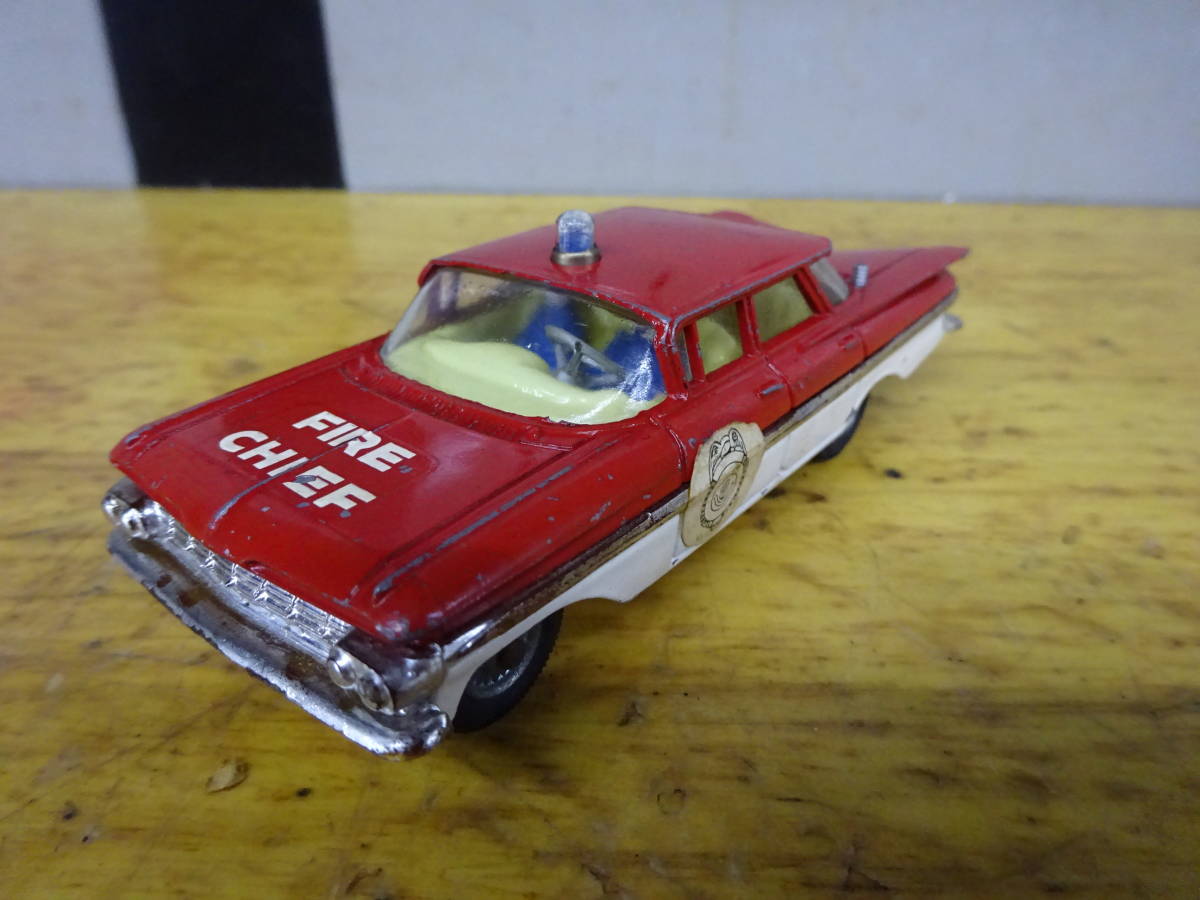 CORCI TOYS CHEVROLET IMPALA FIRE CHIEF コーギートイズ シボレー インパラ 1959y 当時物 レア 絶版_画像7