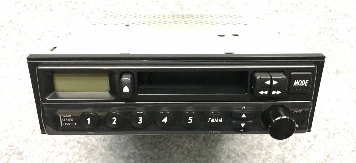 スズキ 純正 1DIN　カセットデッキ カセットテープ　AM/FMラジオ　SANYO 39101-83H20-JS7　エブリィ ジムニー ワゴンR 等_画像4