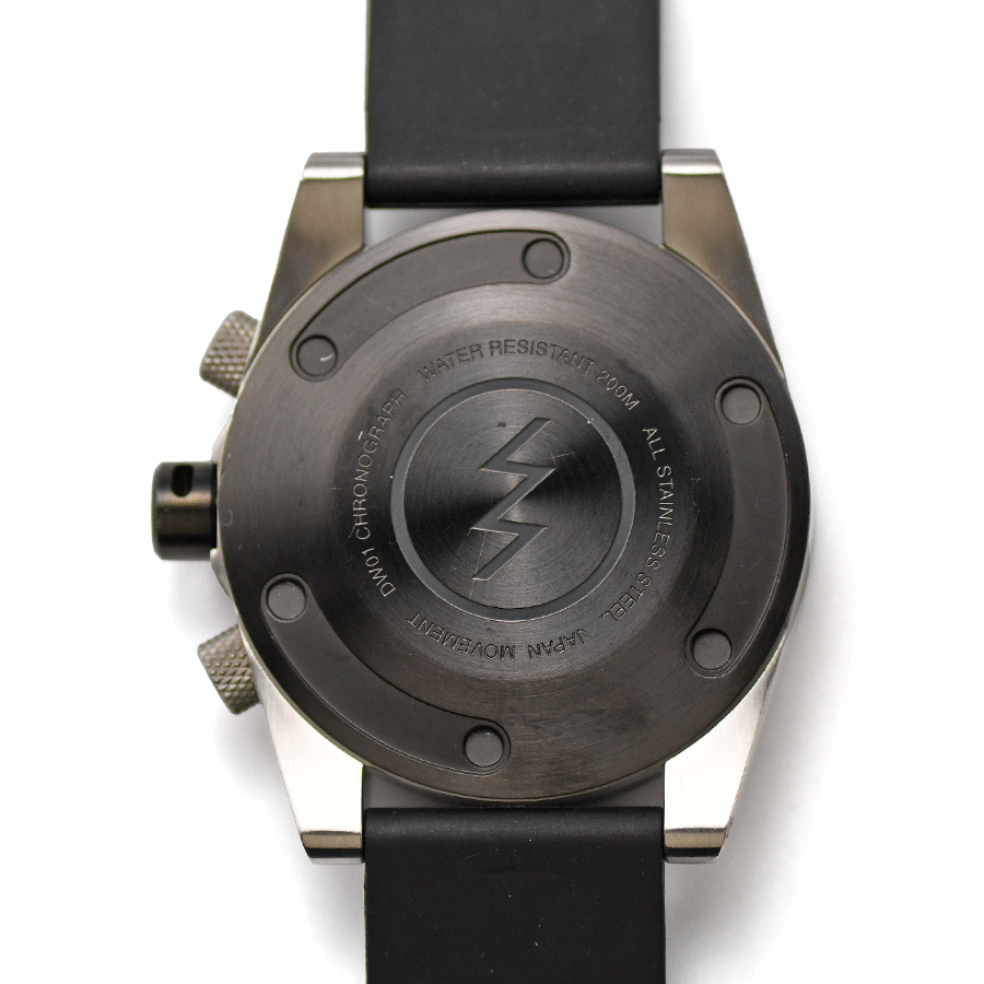 エレクトリック ELECTRIC クロノグラフ DW01 クォーツ SS/ラバー メンズ 紳士用 男性用 腕時計 中古_画像2