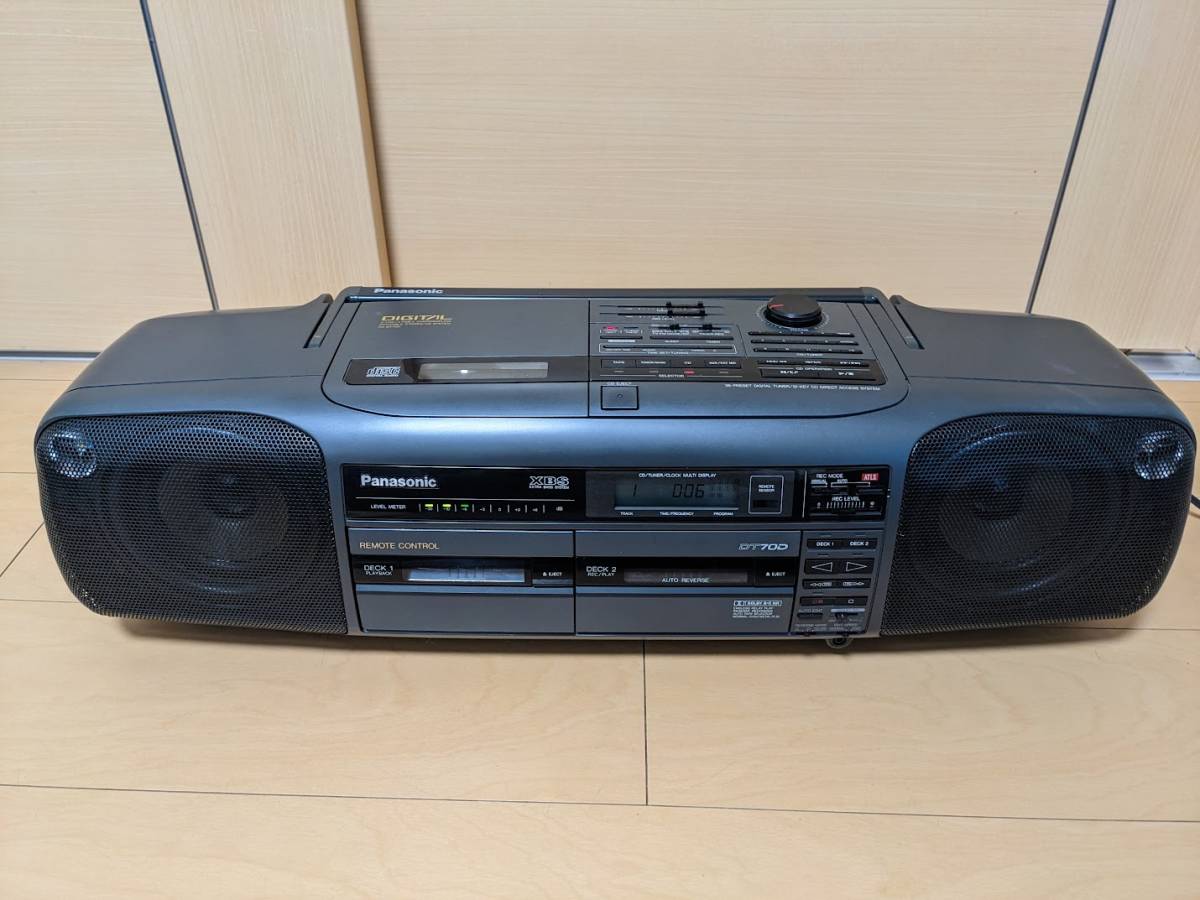 Panasonic パナソニック RX-DT70D DOLBY C NR搭載 バブルラジカセ CDラジカセ _画像1