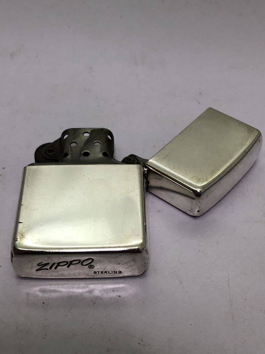 Zippo sterling silver スターリングシルバー 筆記体 斜体-