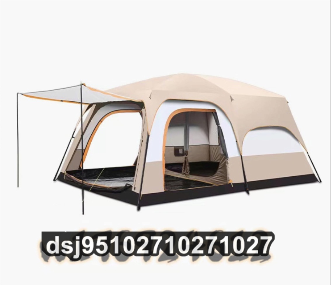 テント ツールーム ドーム型テント 折りたたみ 大型 ファミリーテント　防風防水 UVカット キャンプ用品　 4-6人用 設営簡単_画像7