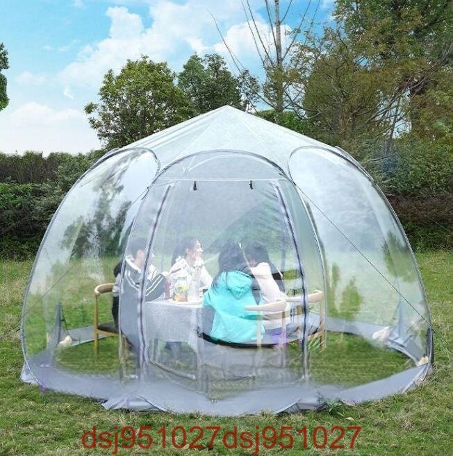 防湿アウトドア露天透明 星空テントキャンプビーチ 実用テント雨対策 アウトドアテント 釣りテント 2.8＊2.8＊2.25 m