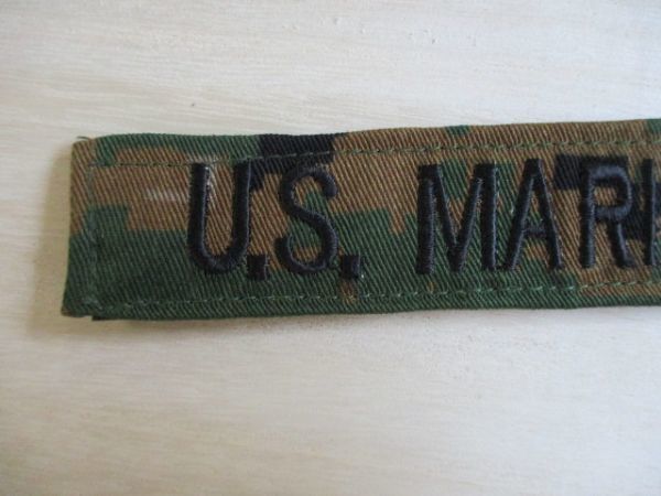 【送料無料】アメリカ海兵隊 U.S. MARINES ネームテープ/デジカモUSマリーンMARINE米海兵隊USMCパッチpatchワッペンtabタブtagタグ M4_画像2
