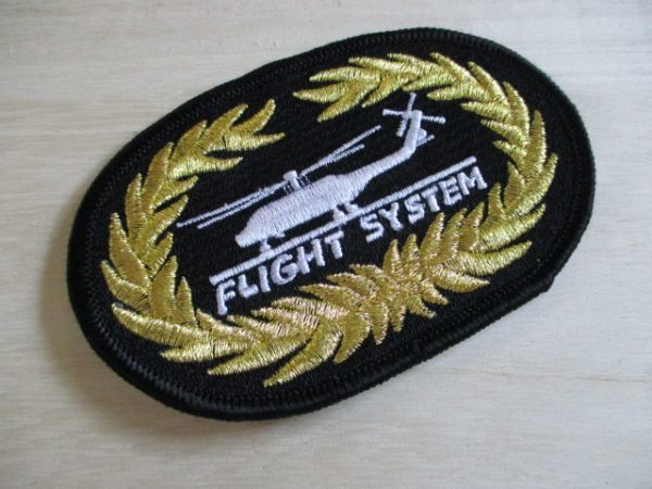 【送料無料】FLIGHT SYSTEMフライトシステム パッチ ヘリコプター ワッペン/ヘリ軍NAVY操縦士アメリカ軍パイロット章PATCHキャップ米軍 M31_画像2