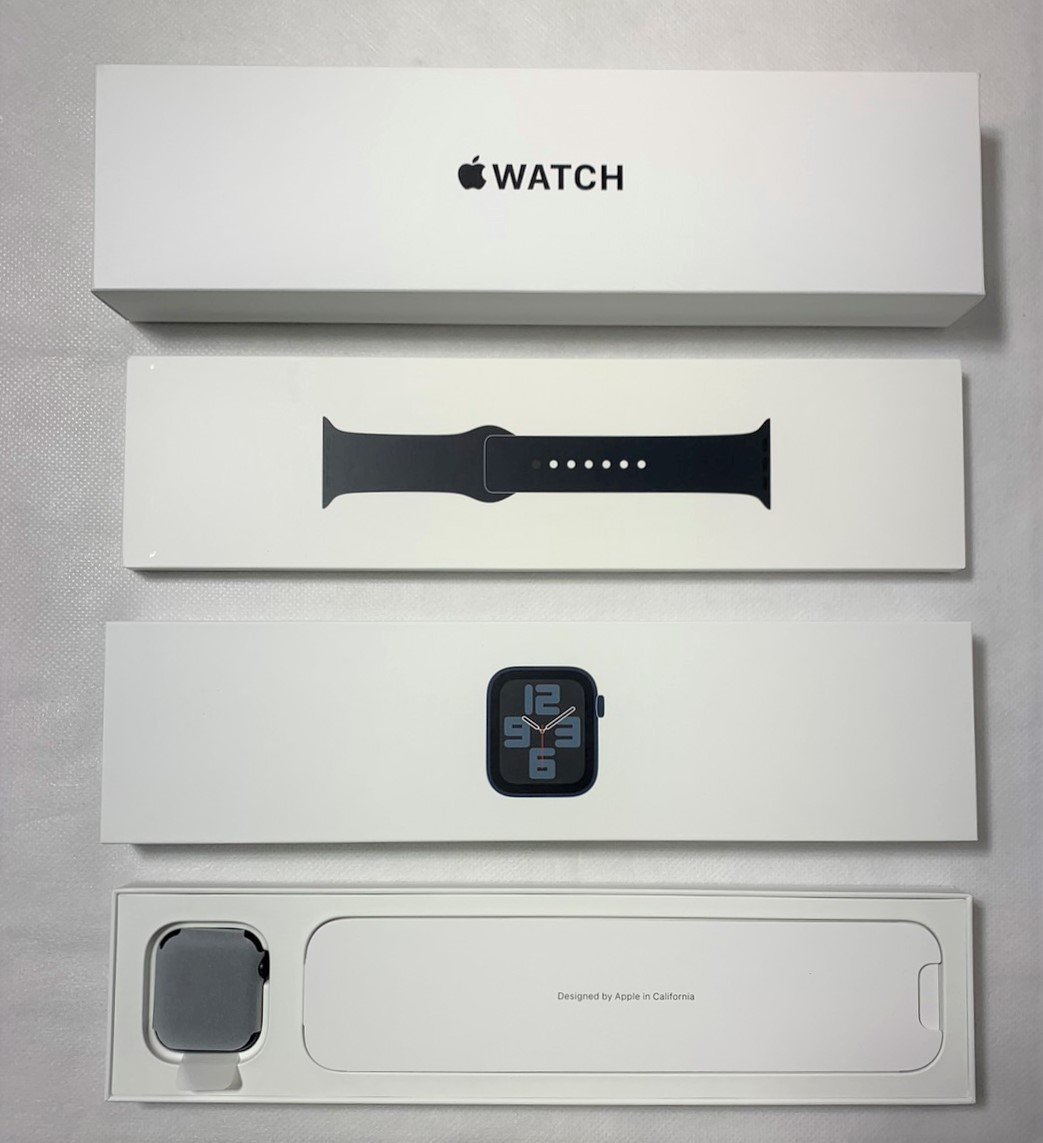 ▽Apple Watch SE (2nd Gen) Midnight Aluminum Case Midnight Sport