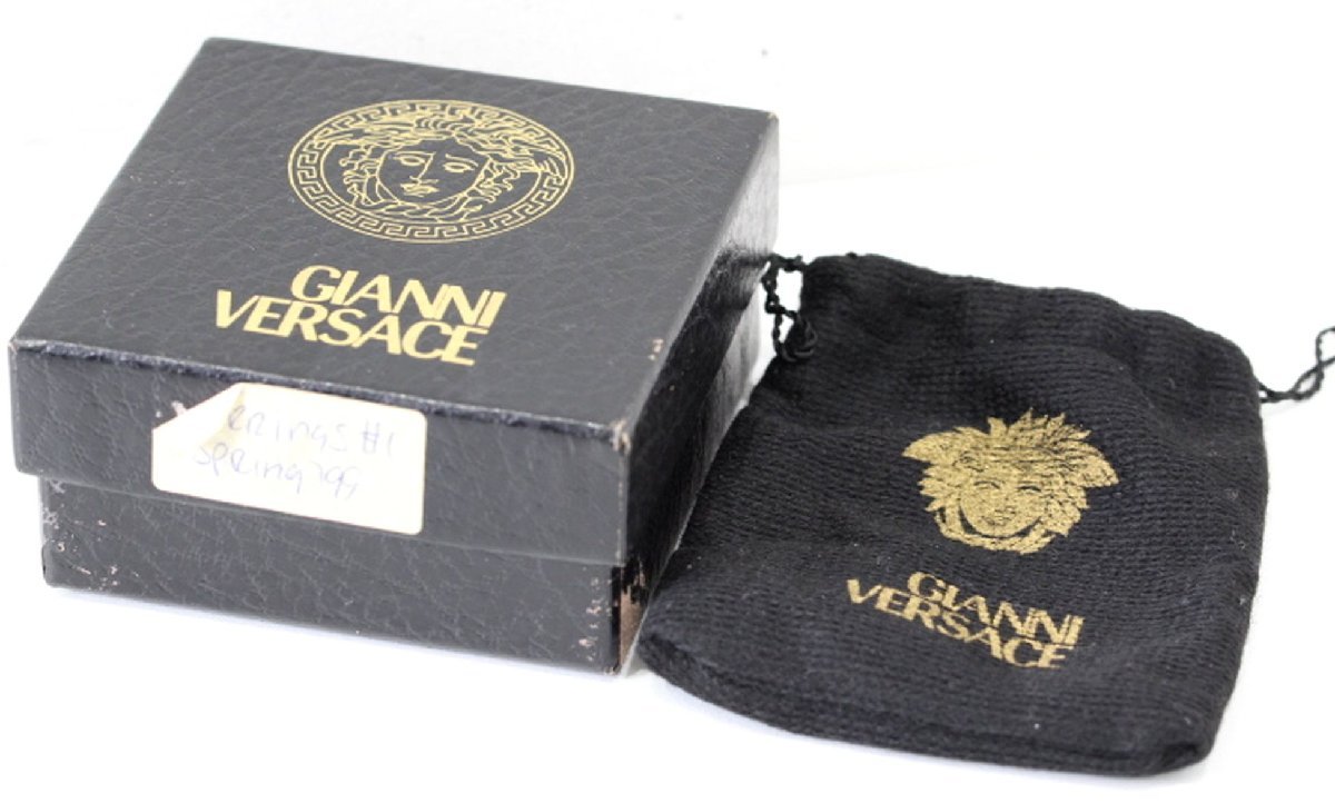 希少！美品 ヴェルサーチ GIANNI VERSACE メデューサ コイン バングル ブレスレット ゴールド ヴィンテージ メンズ レディース_画像7