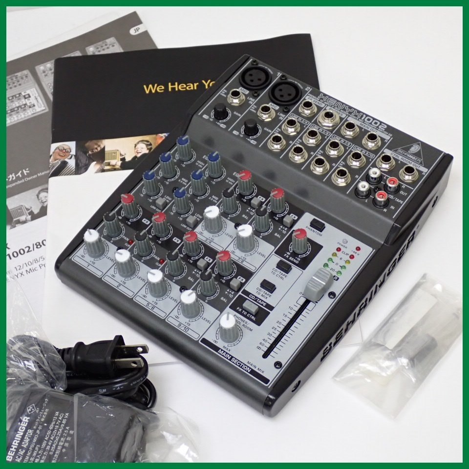 Sản phẩm ☆BEHRINGER/ベリンガー XENYX 1002 アナログミキサー 10ch