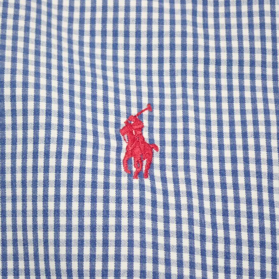 ★Ralph Lauren/ラルフローレン BLAKE 長袖 ボタンダウンシャツ XL/メンズ3L相当/ブルー/ギンガムチェック/コットン100%&1900100057_画像4