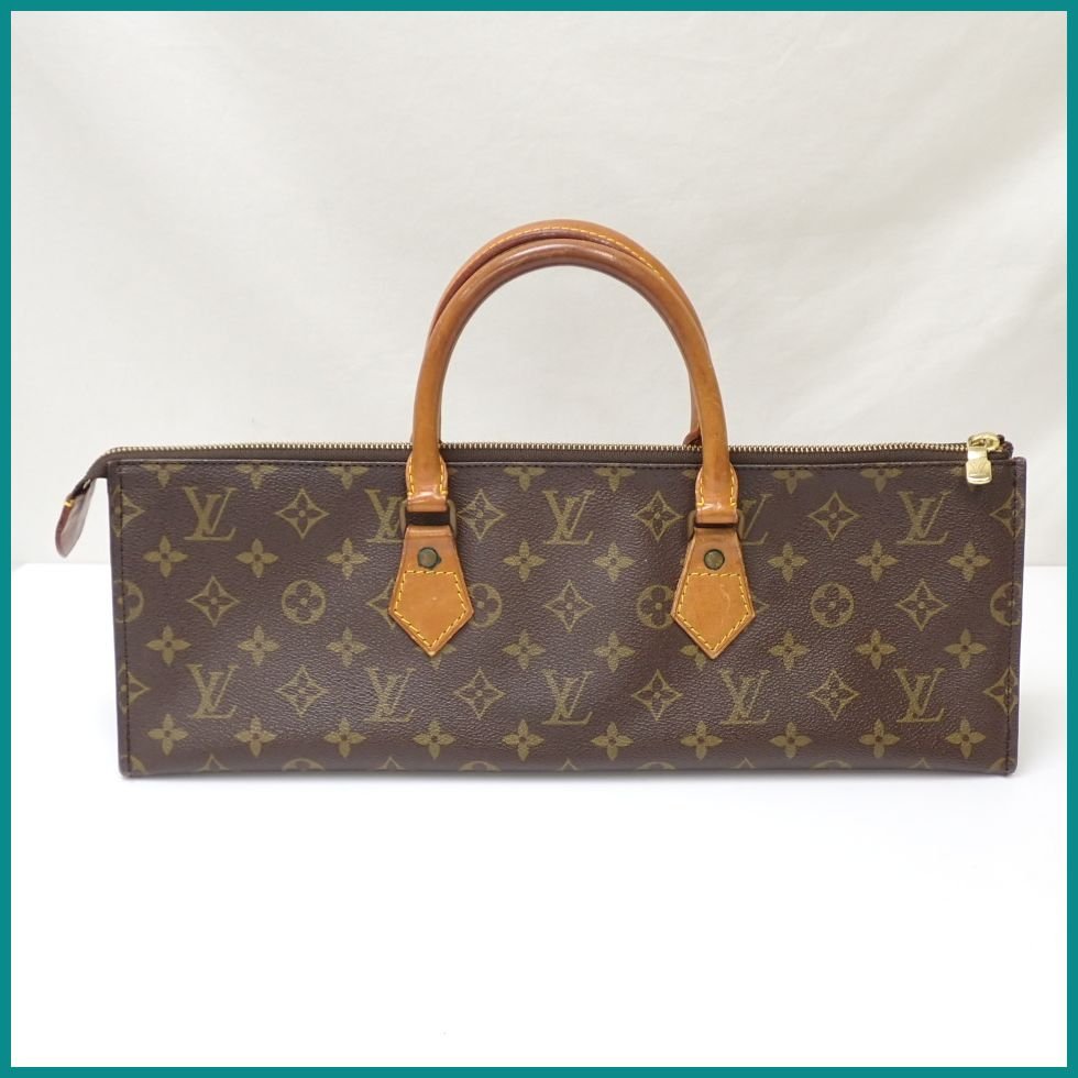 ★Louis Vuitton/ルイヴィトン モノグラム サックトリアングル ハンドバッグ M51360/ダークブラウン/フランス製&1917600020_画像1