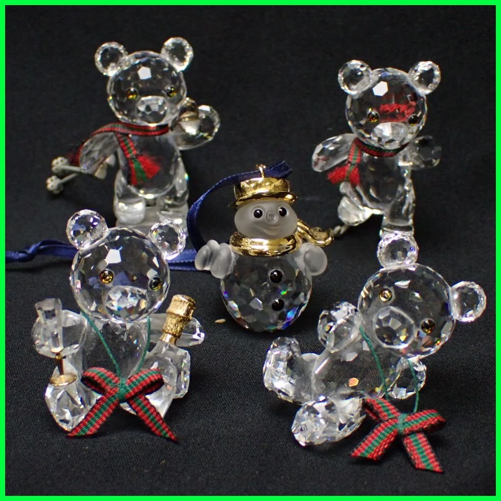お1人様1点限り】 ☆Swarovski/スワロフスキー 5点セット/高さ約5cm