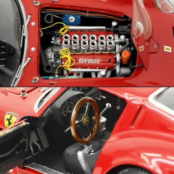 S.バーネット氏作 フェラーリ 250GTO 1962 1/43 Ferrari Steve Stephen Barnett フルディテール フル開閉 ラクーンオート 2204049_画像5