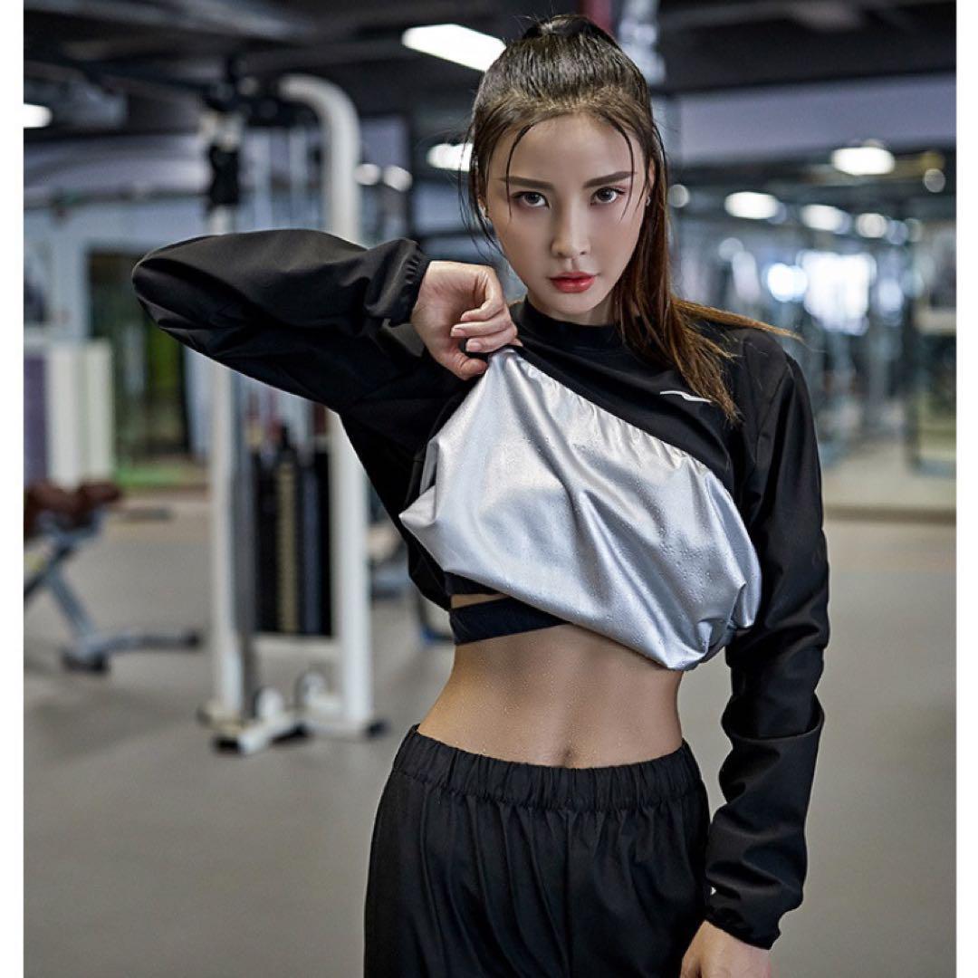 サウナスーツ ボトムス レディース 3XL 女性 ウォーキング ダイエット