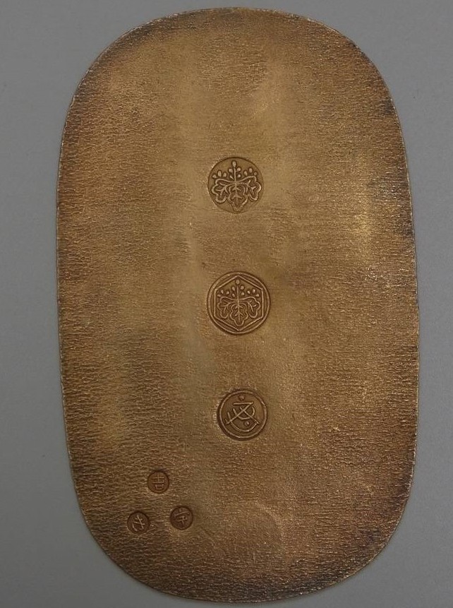 ☆万延大判金 (たがね打) 贋作112.4g 極美品-
