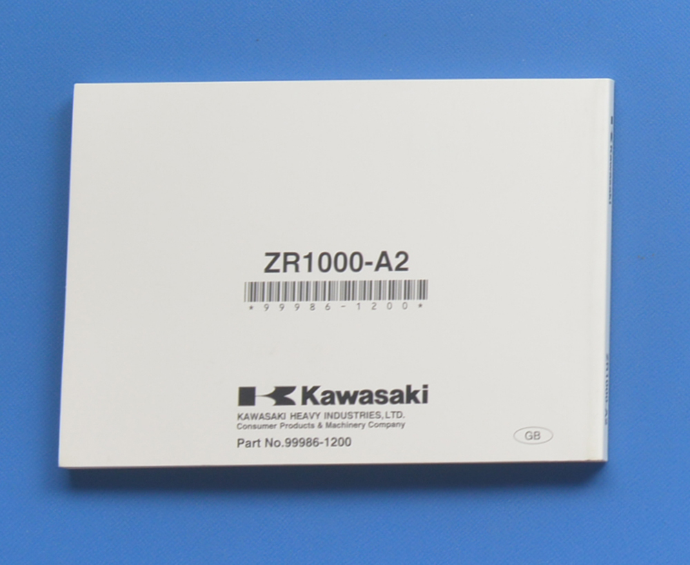 Kawasaki Z1000 ZR1000-A2 KAWASAKI английский язык надпись 2003 год 9 месяц инструкция для владельца [K-MAN03-18]