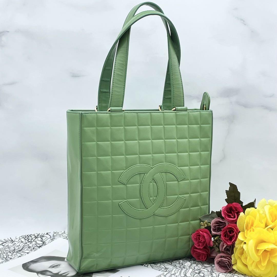 最安値に挑戦！ シャネル CHANEL トートバッグ ココマーク チョコバー