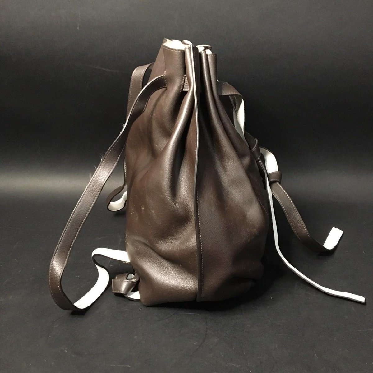 FG0905-4-3 weekend Max Mara ウィークエンド マックスマーラ リュック ショルダー2wayバッグ ブラウン h34cm×w42cm×d15cm 100サイズ_画像8